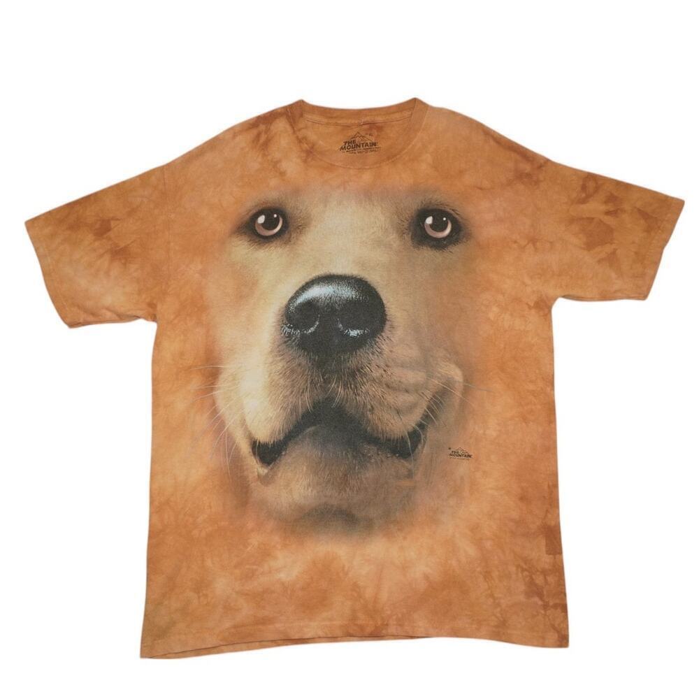Vintage The Mountain Golden Retriever Big Face Dog Tee – Size XL – Made in USA